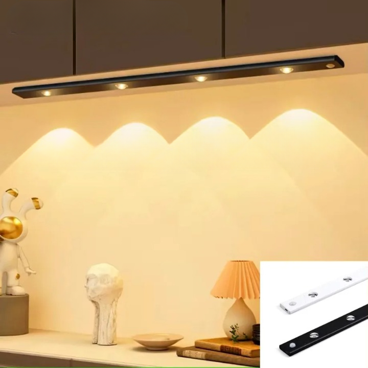 Lampe LED à 4 Spots avec capteur de mouvement