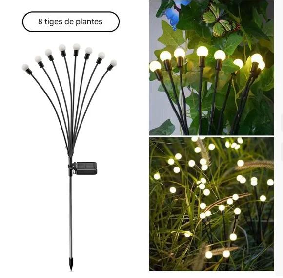 2 Lampes solaires de jardin (16 led )