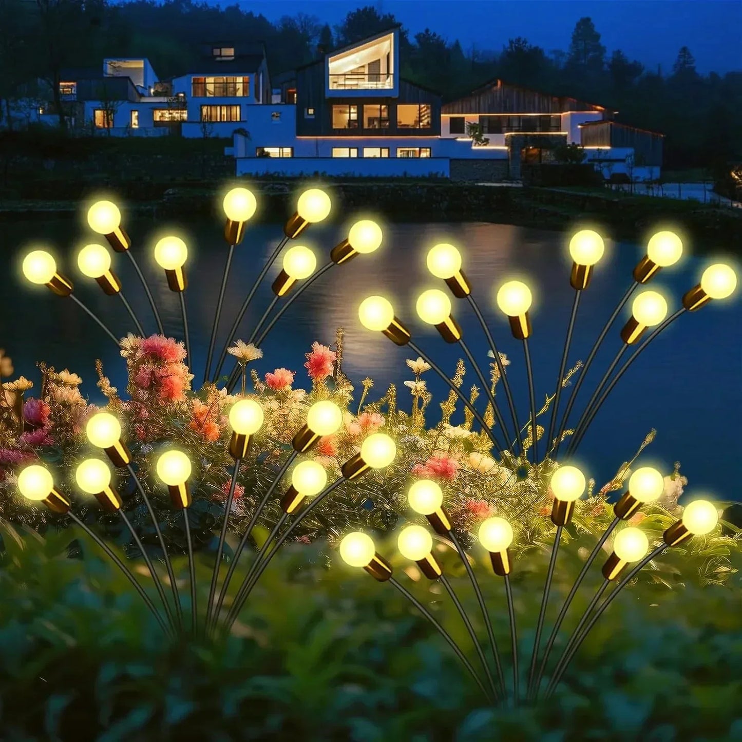 2 Lampes solaires de jardin (16 led )