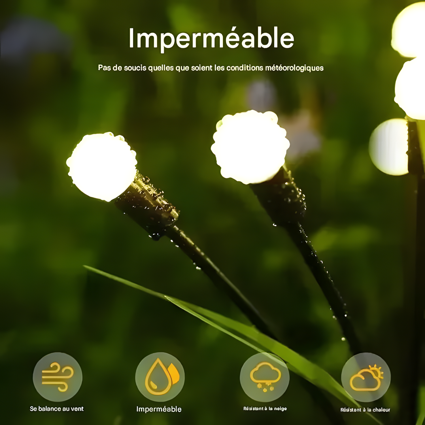 2 Lampes solaires de jardin (16 led )