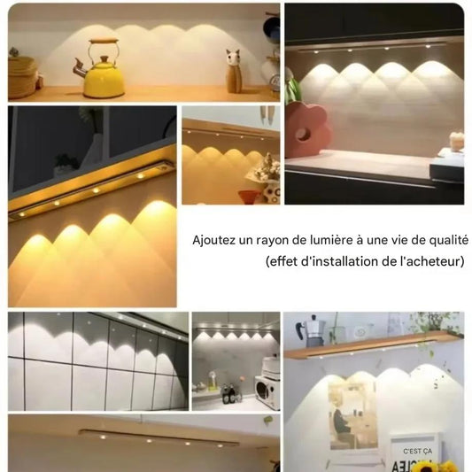 Lampe LED à 4 Spots avec capteur de mouvement